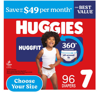 미국직구 하기스 리틀무버스 허그핏 360 기저귀 / Huggies Little Movers HuggFit 360 Diapers