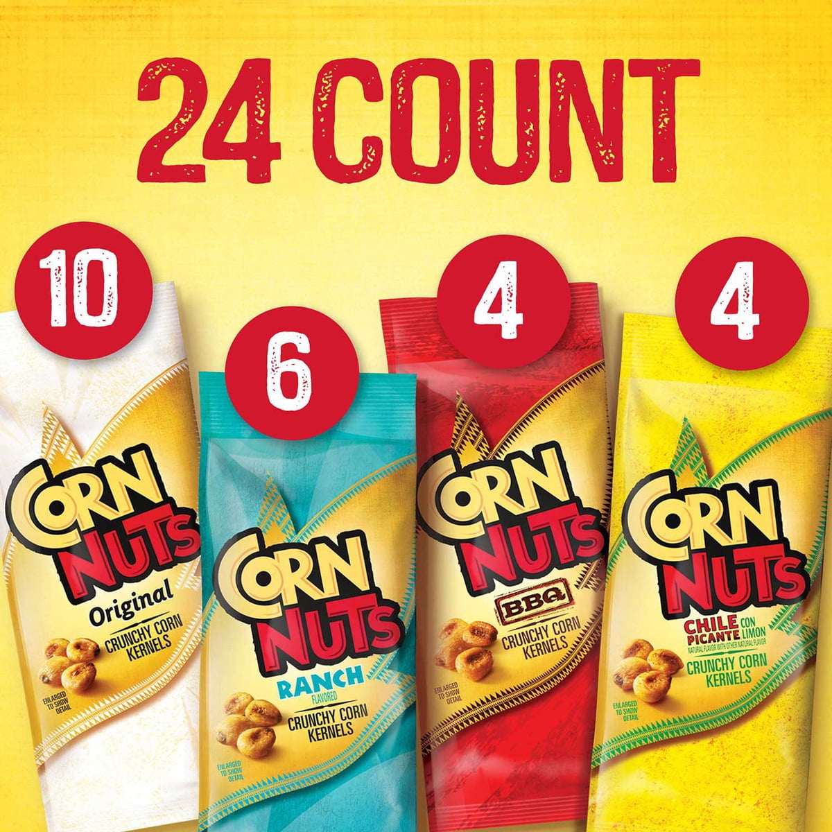 미국직구 Corn 견과 48g / Corn Nuts Crunchy Corn Snacks, Variety Pack, 48g, 24 pk. 4