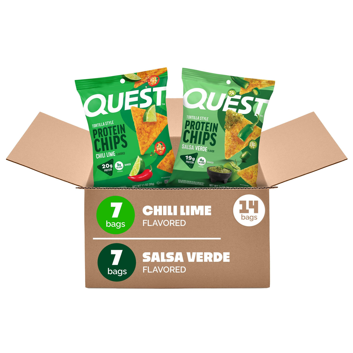 미국직구 Quest Tortilla Style 20g 14팩 / Quest Tortilla Style 10-20g Protein Chip Variety Pack, Salsa Ver 1
