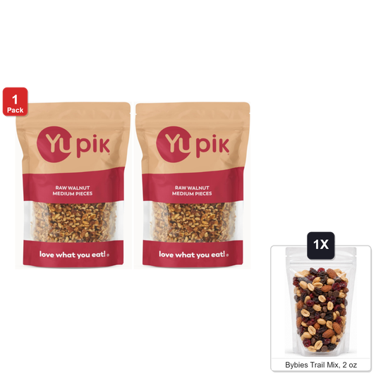 미국직구 Yupik Raw California 견과 57g / Yupik Raw California Walnuts, Medium Pieces, 2 Bags x 2.2 lb Each 1