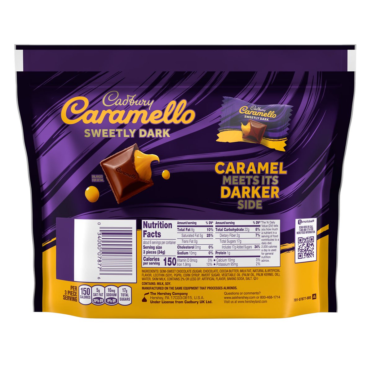 미국직구 CADBURY CARAMELLO SWEETLY 초콜릿 204g / CADBURY CARAMELLO SWEETLY DARK Miniatures Semi-S 3