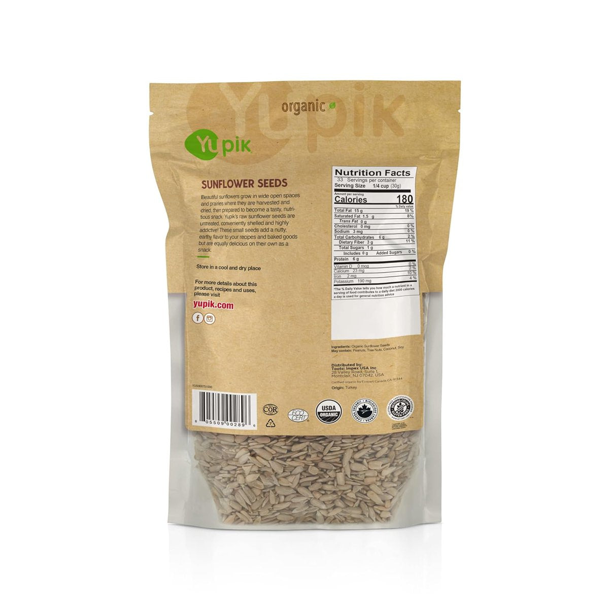 미국직구 Yupik Sunflower Seeds 57g / Yupik Sunflower Seeds, Shelled, 1 Bag, 2.2 lb, with Bybie 5