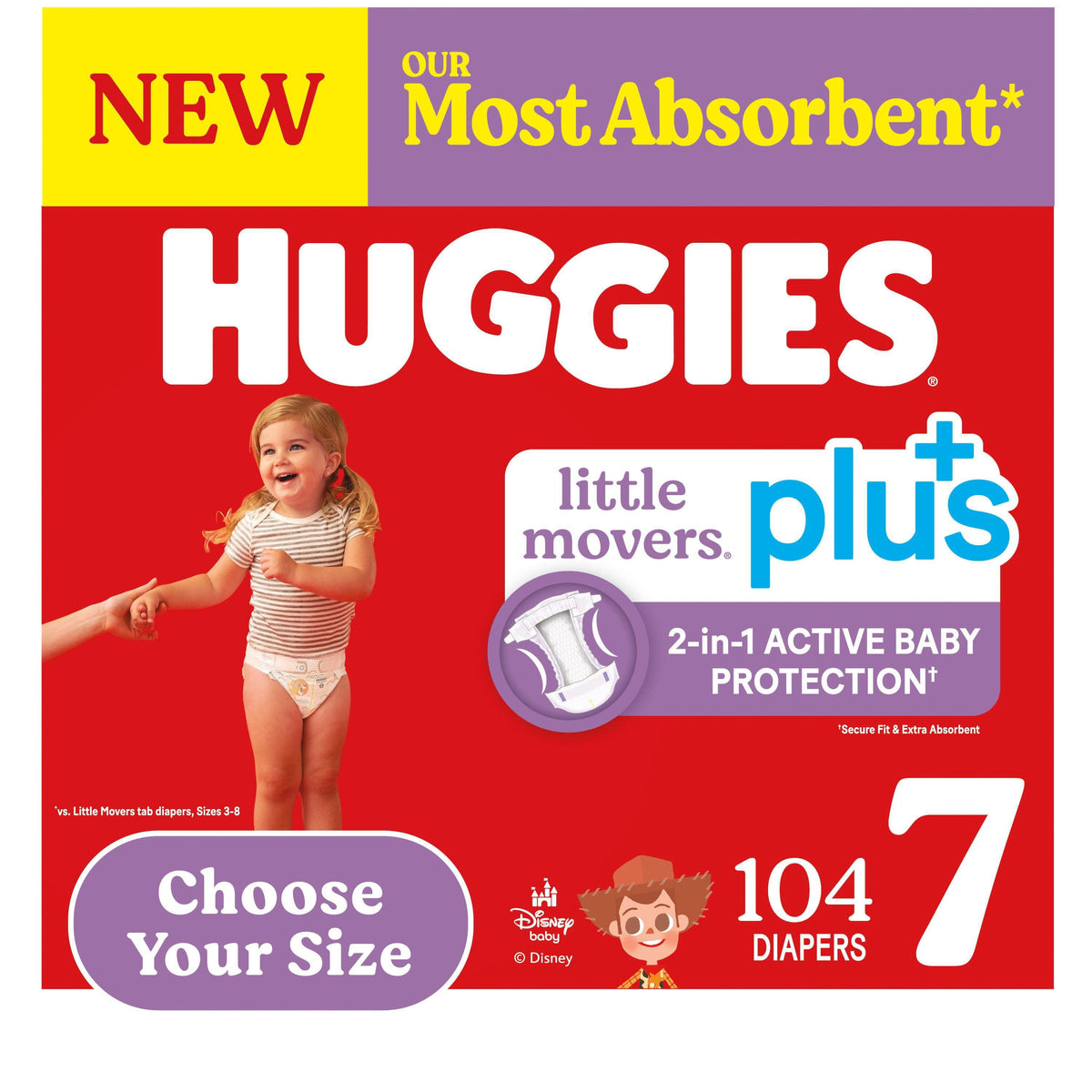 미국직구 하기스 리틀무버스 플러스 기저귀 / Huggies Little Movers Plus Baby Diapers
