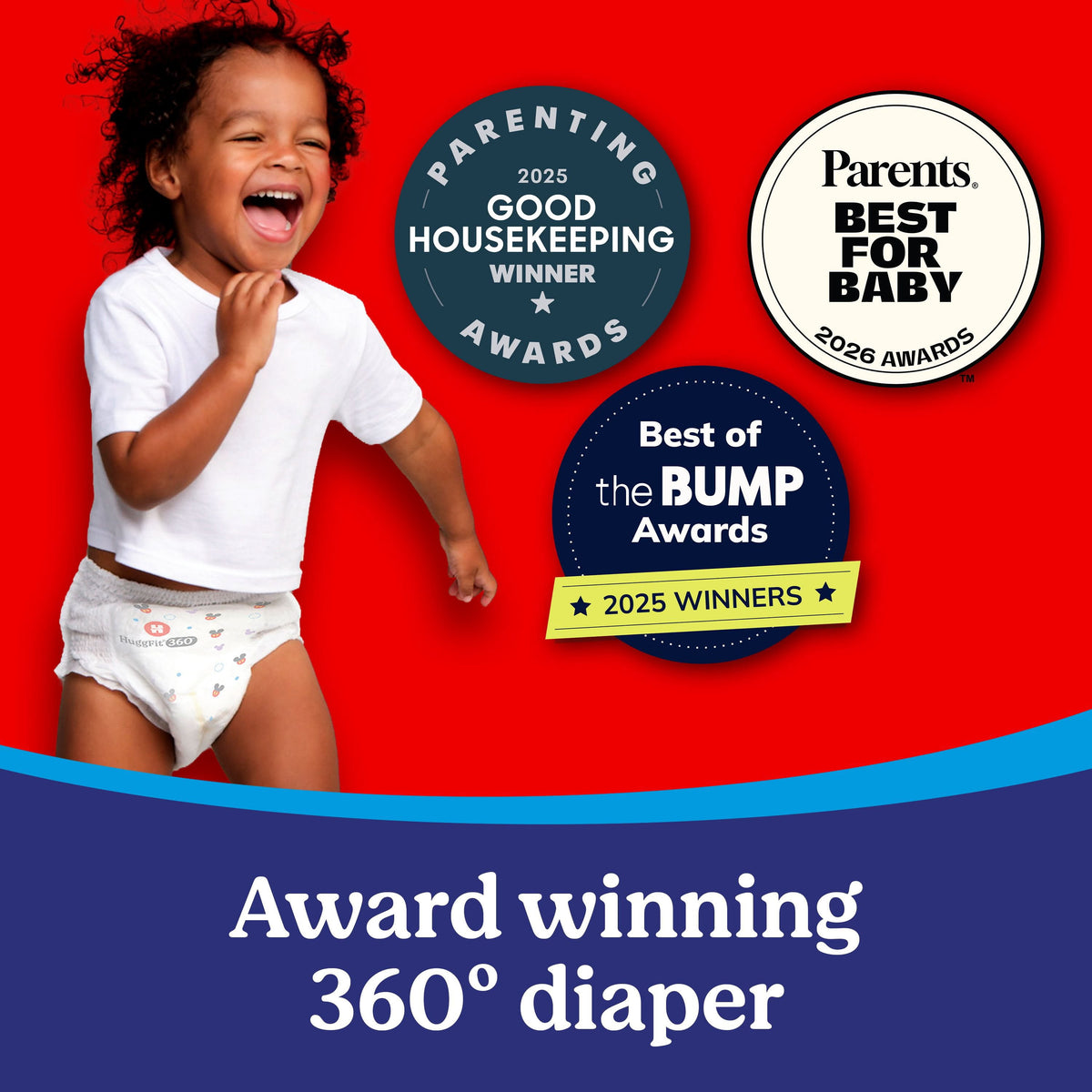 미국직구 하기스 리틀무버스 허그핏 360 기저귀 / Huggies Little Movers HuggFit 360 Diapers