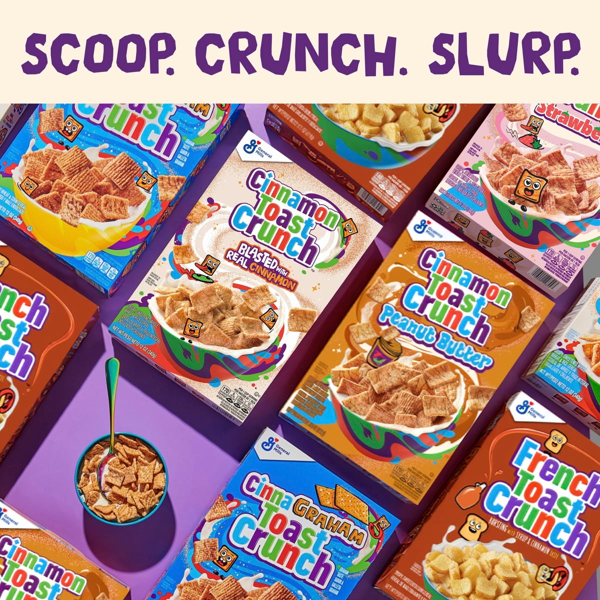 미국직구 Cinnamon Toast Crunch 340g 2팩 / Cinnamon Toast Crunch Breakfast Cereal Crispy Cinnamo 3