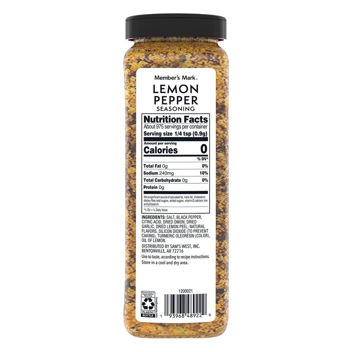 미국직구 Member s Mark 879g / Member’s Mark Lemon Pepper Seasoning, 879g 6