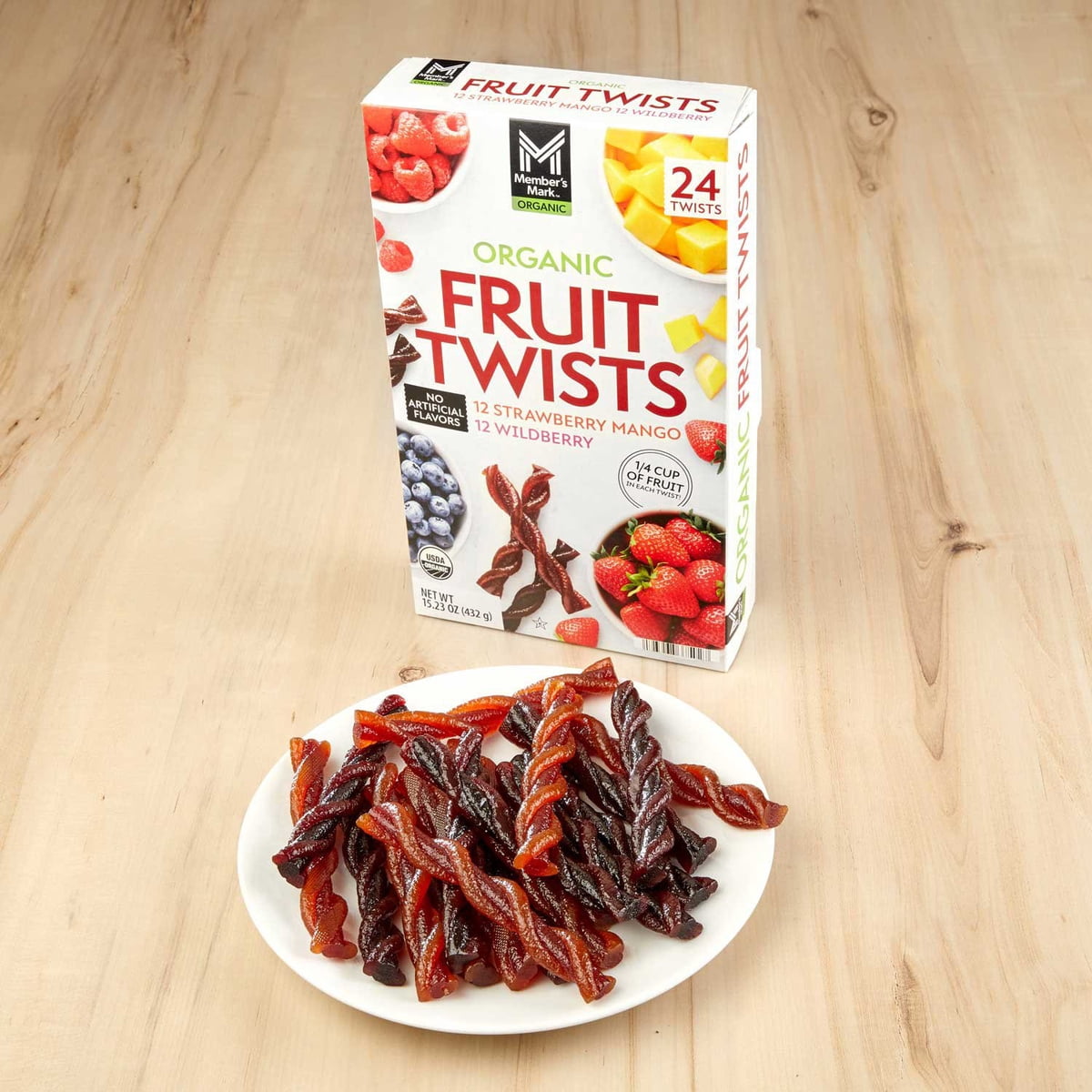 미국직구 멤버스마크 18g / Member's Mark Organic Fruit Twist, Variety Pack, 18g, 24 pk. 6