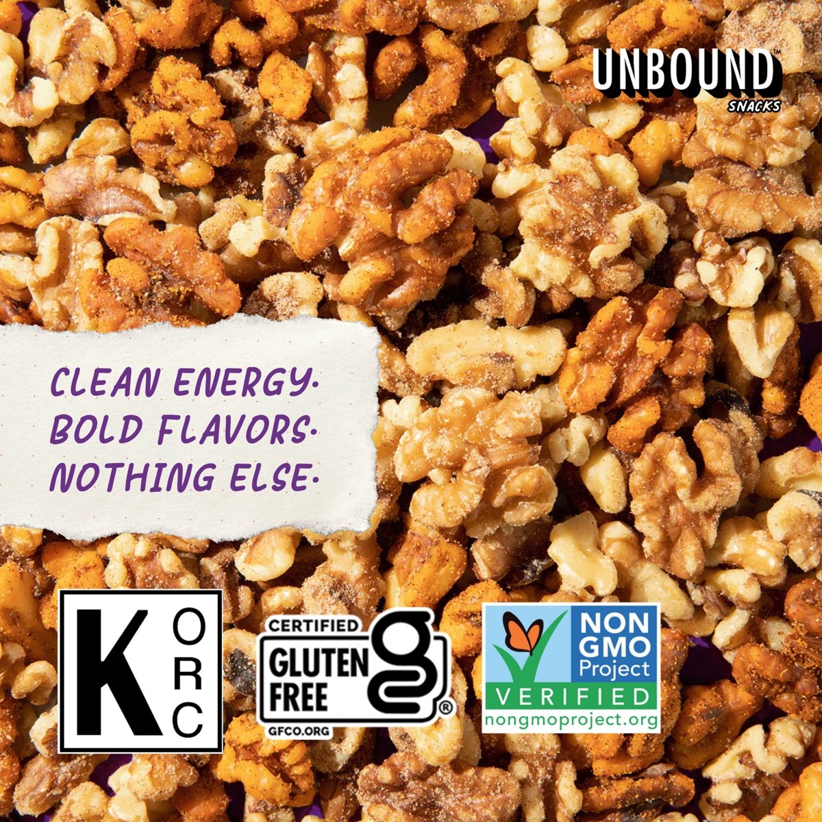 미국직구 Unbound Snacks Pumpkin 견과 113g 4팩 / Unbound Snacks Pumpkin Spice Walnuts, 113g (Pack  2