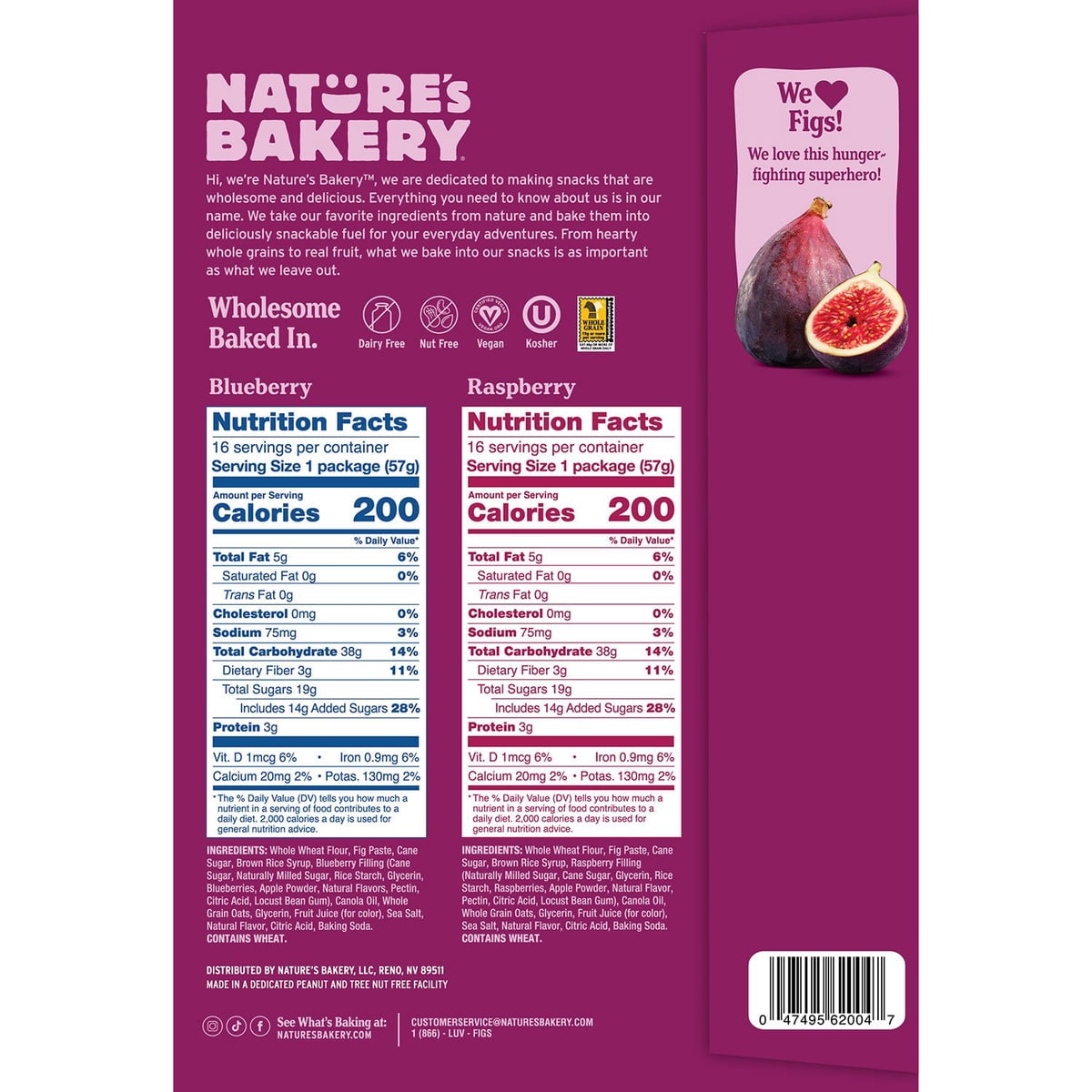미국직구 Nature's Bakery Fig 57g 32팩 / Nature's Bakery Fig Bars, Variety Pack, 57g, 32 ct. 3