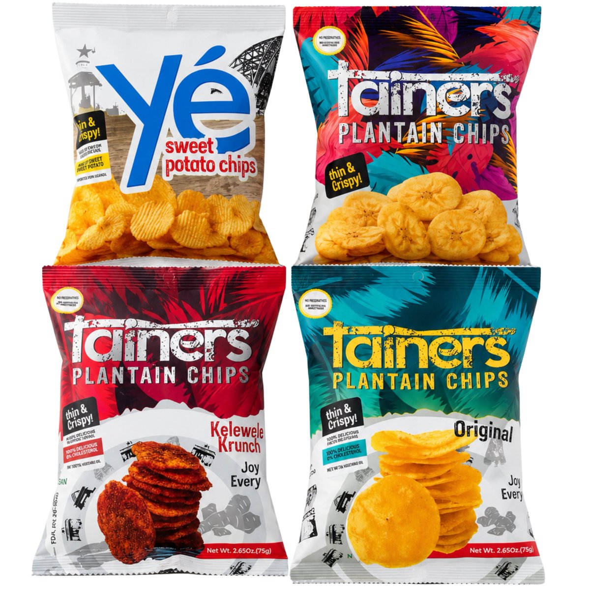 미국직구 African Delights Sweet 70g 3팩 / African Delights Sweet Potato Chips, Pack of 3 (70g E 4