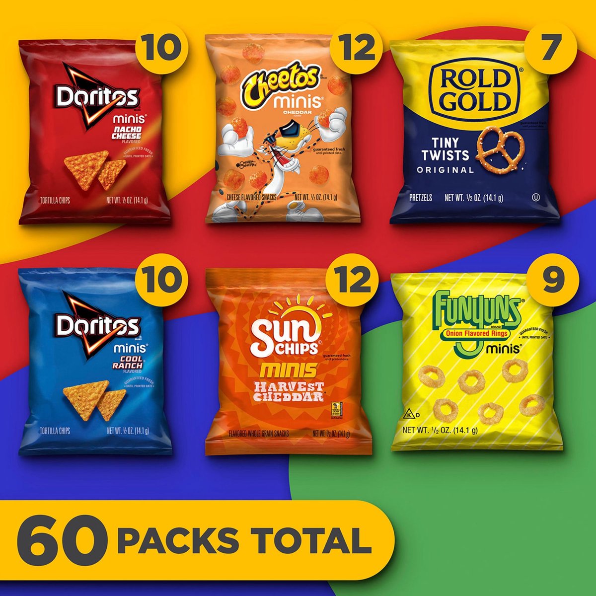 미국직구 Frito-Lay Summer Mini 14g / Frito-Lay Summer Mini Chips and Treat Mix, Variety Pack S 3