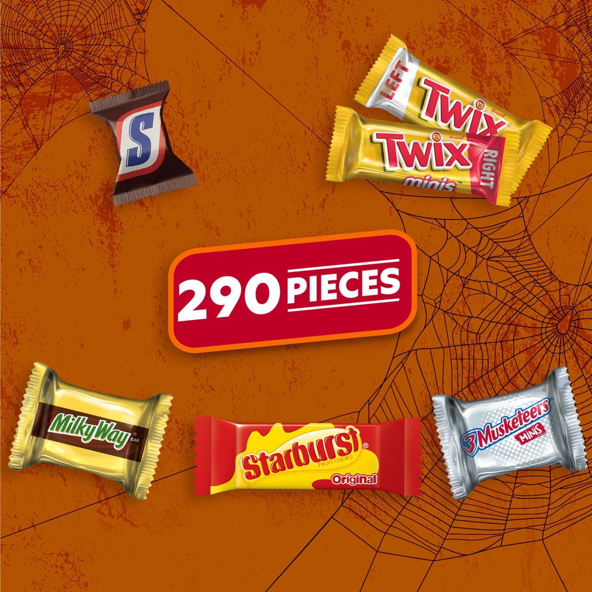 미국직구 Mars Halloween 캔디 2.4kg / Mars Halloween Variety Pack Mini & Fun Size Assorted Candy, 4