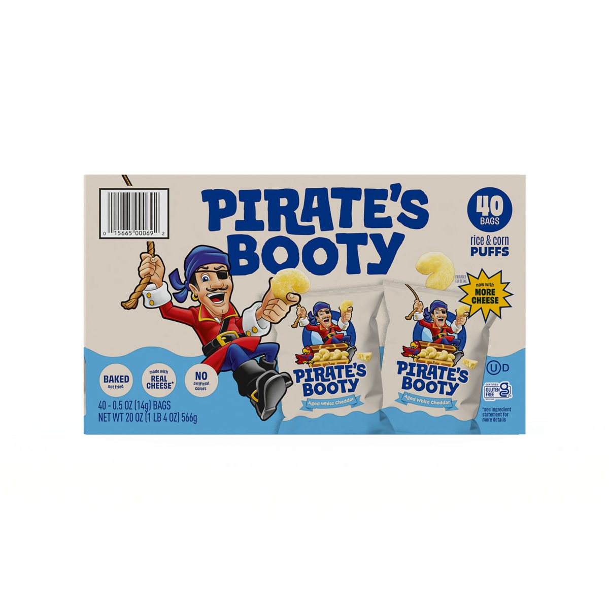 미국직구 Pirate's Booty Aged 14g / Pirate's Booty Aged White Cheddar 14g, 40 pk. 7