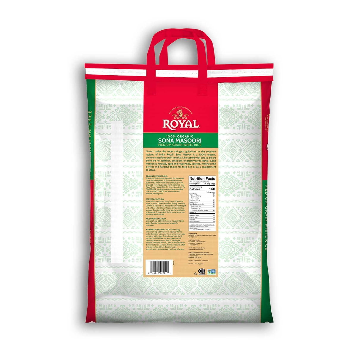 미국직구 Royal Sona Masoori / Royal Sona Masoori Organic Rice, 20 lbs. 4