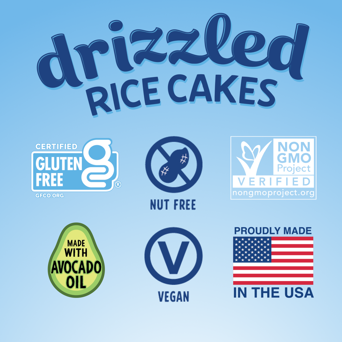 미국직구 Like Air Drizzled 21g 10팩 / Like Air Drizzled Rice Cakes 4 Flavor Variety Pack Box, 2 3