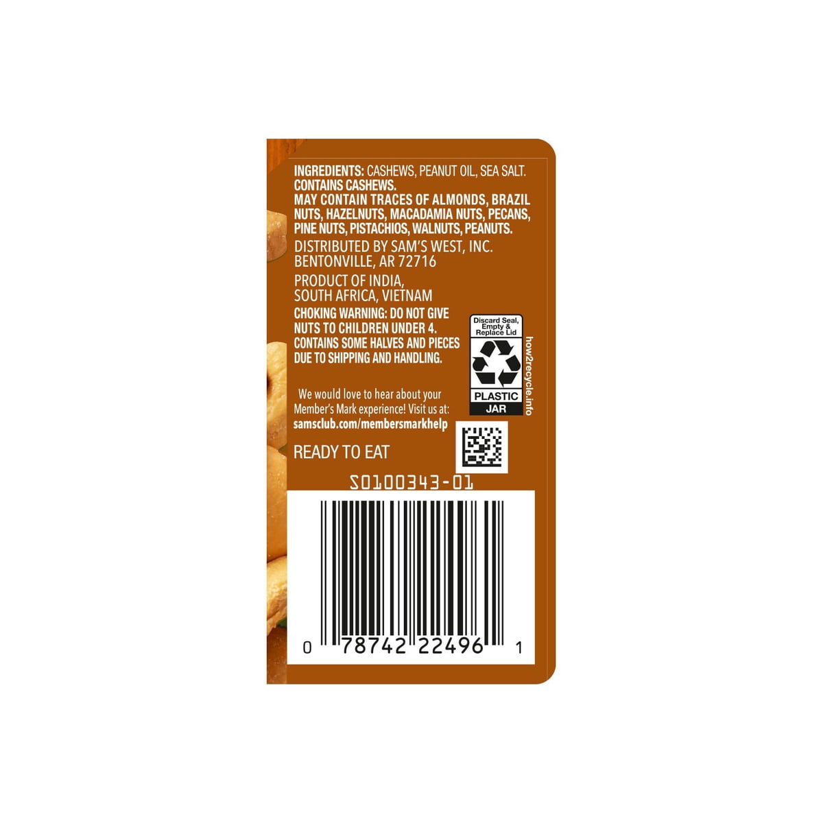 미국직구 멤버스마크 견과 936g / Member's Mark Lightly Salted Whole Cashews, 936g 5