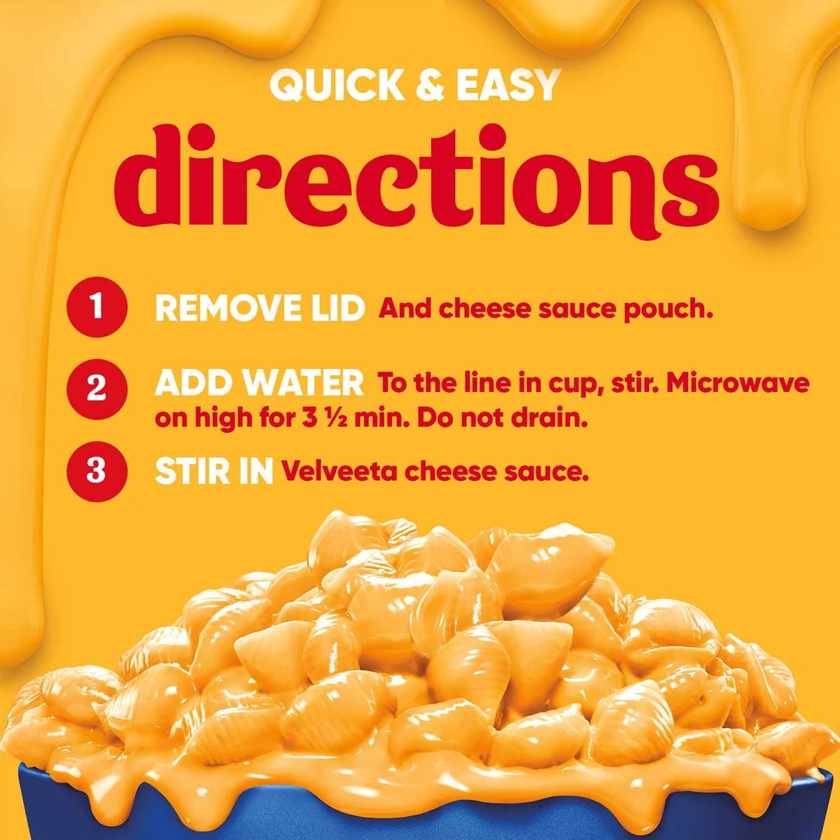 미국직구 Velveeta Shells and 68g 12팩 / Velveeta Shells and Cheese Original Microwavable Sauce  7