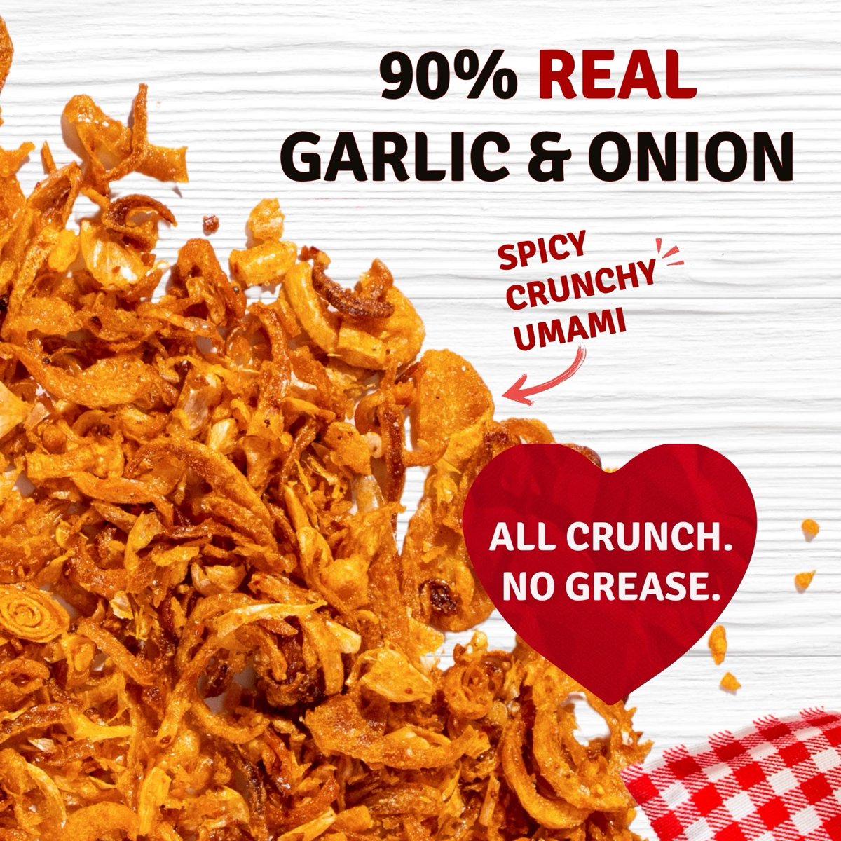 미국직구 MaeMai Medium Hot 90g / MaeMai Medium Hot Crispy Onion & Garlic Thai Chili Crisp, 90g 3