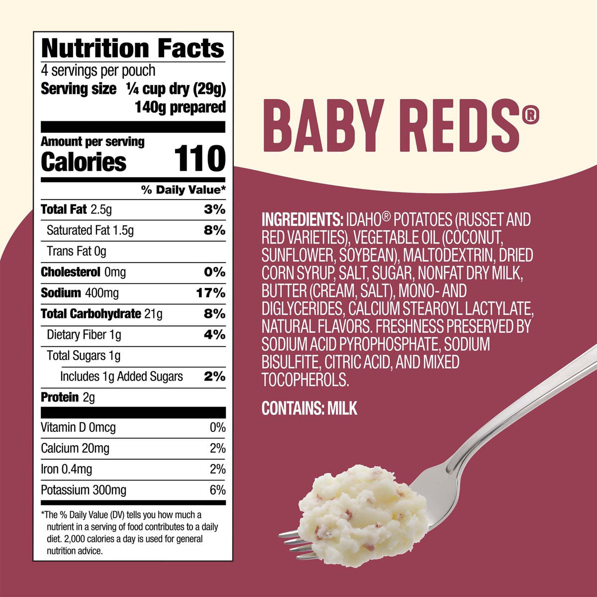 미국직구 Idahoan Baby Reds 116g / Idahoan Baby Reds Flavored Mashed 116g, 9 pk. 2