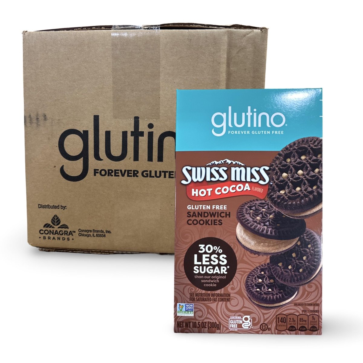 미국직구 3x Glutino Swiss 과자 6g 8팩 / 3x | Glutino Swiss Miss Hot Cocoa Sandwich Cookies, Glute 2