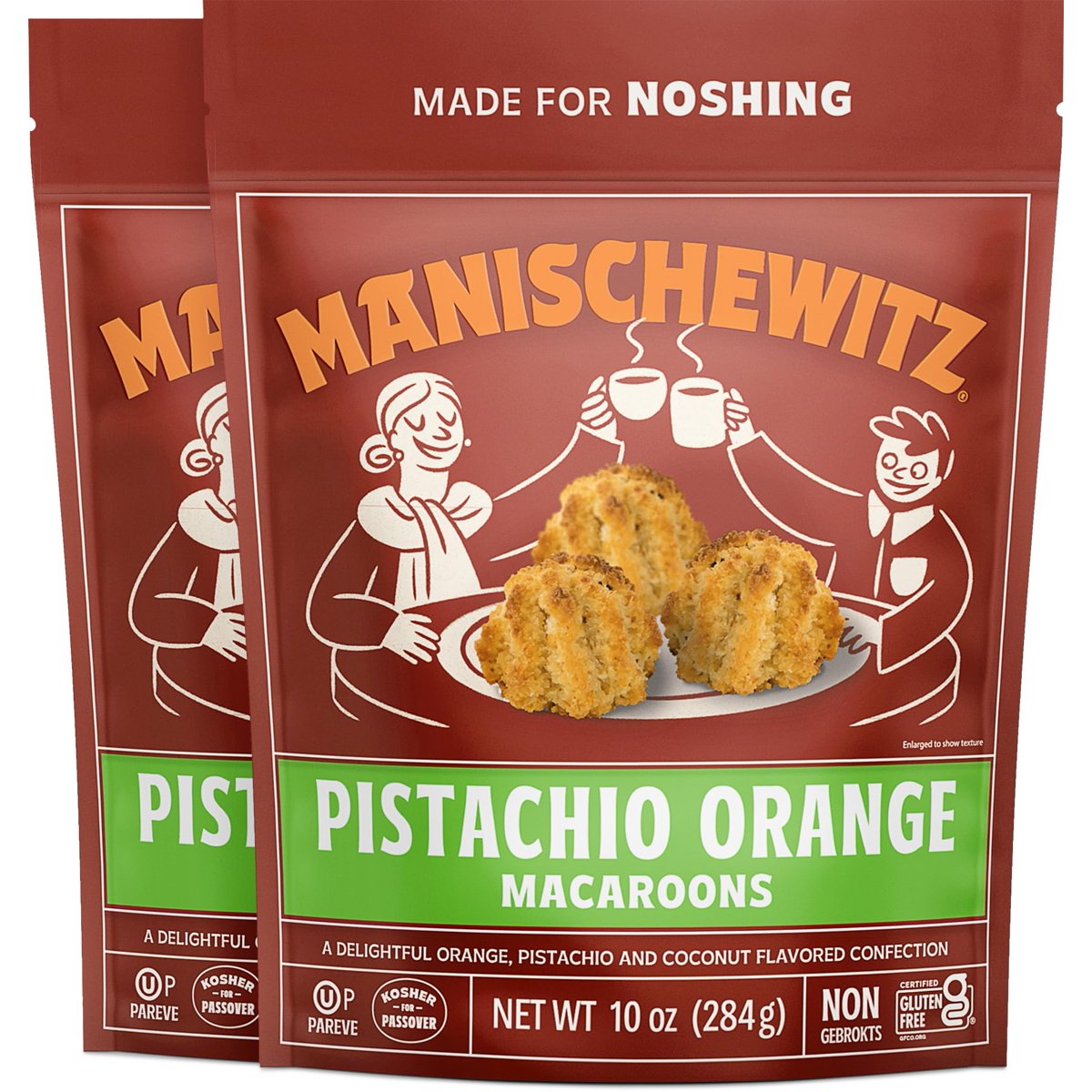 미국직구 3x Manischewitz Pistachio 견과 283g 2팩 / 3x | Manischewitz Pistachio Orange Macaroons,  2