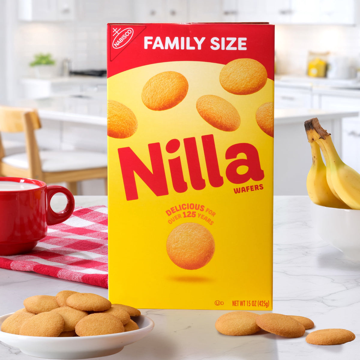 미국직구 닐라 Wafers Cookies, Vanilla Wafers, Family Size, 15 oz