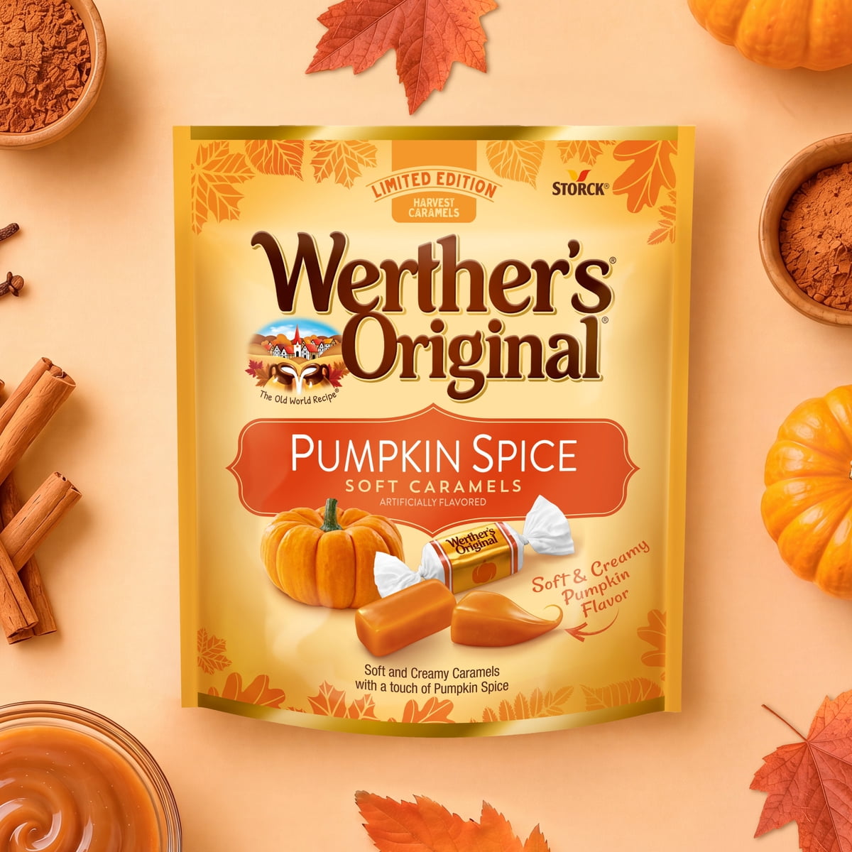 미국직구 Werther's 243g 2팩 / Werther's Original Limited Edition Fall Harvest Pumpkin Spice Sof 5