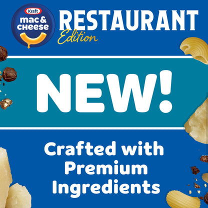 미국직구 크래프트 (4 pack)  and Cheese Restaurant Edition Macaroni and Cheese, 1 Box, for Easy Mealtime Solutions, Romano Cacio e Pepe Flavored, Made with Real