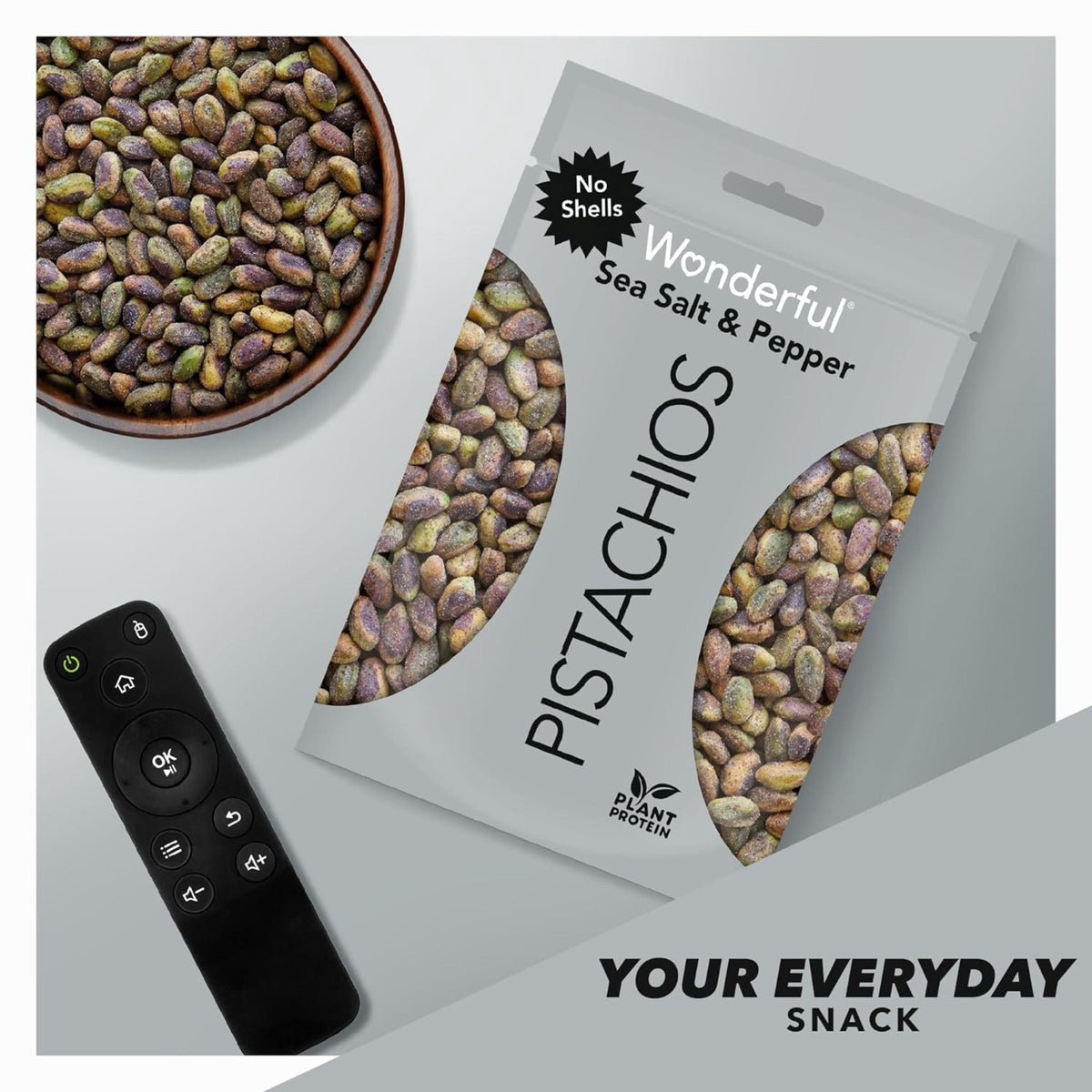 미국직구 원더풀 (5 pack)  Pistachios No Shells Sea Salt & Pepper Nuts, 11 Ounce Bag