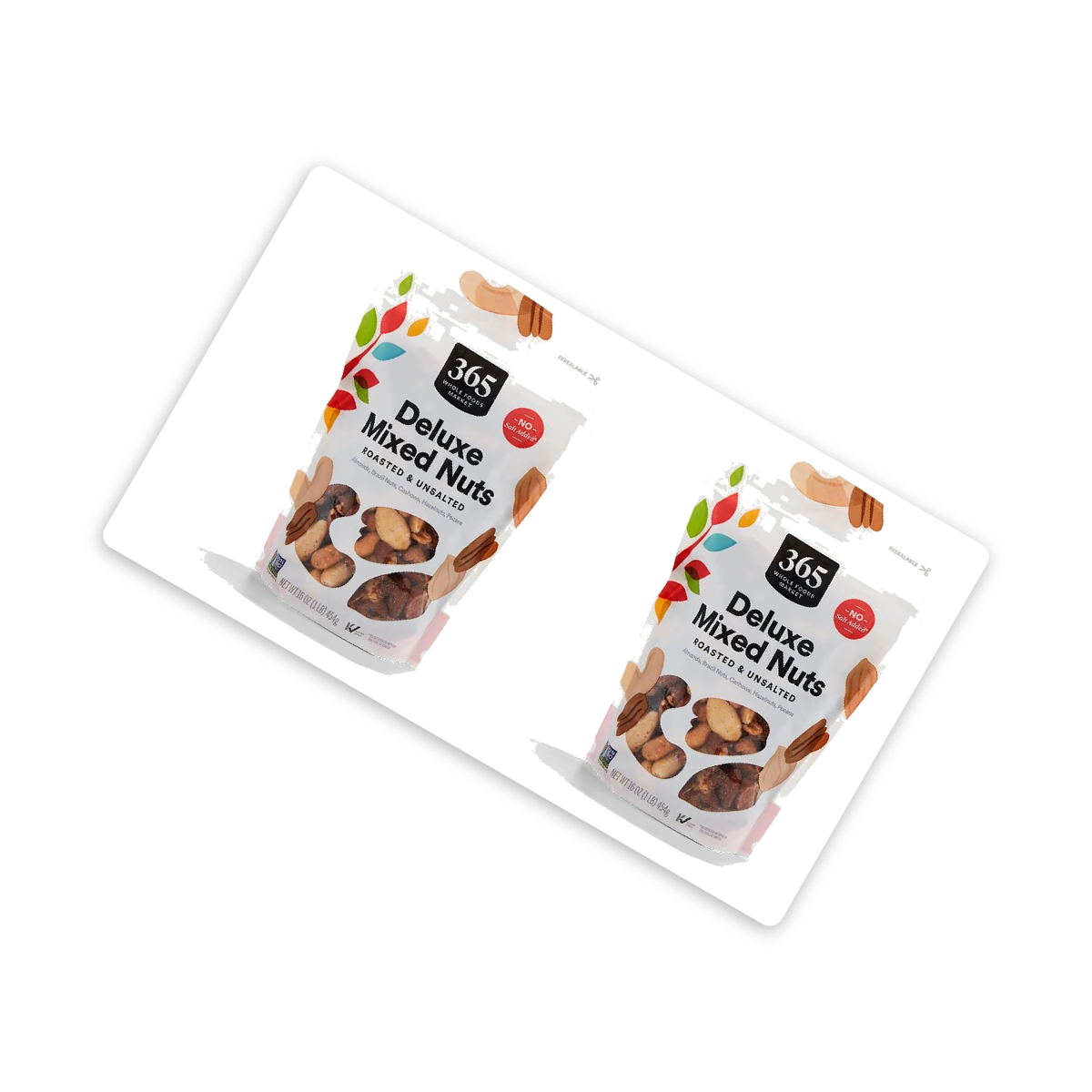 미국직구 3 Pack 365 견과 454g 3팩 / 3 Pack | 365 by Whole Foods Market Unsalted Deluxe Mixed Nuts 3