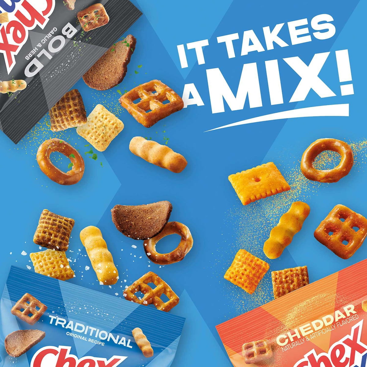 미국직구 Chex Mix Savory 50g / Chex Mix Savory Snack Mix Variety, 50g, 30 pk. 6