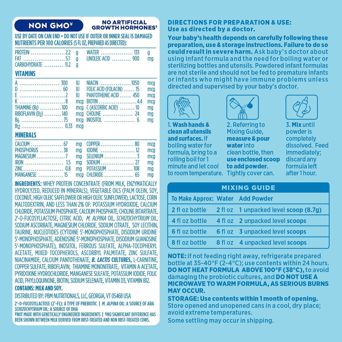 미국직구 Dr. Browns 1.1kg / Dr. Browns, Good Start GentlePro Infant Formula with Iron, 1.1kg 2