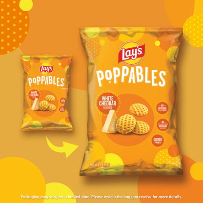 미국직구 레이즈 Poppables White Cheddar Flavored Potato Snack Chips, 5 Oz Bag