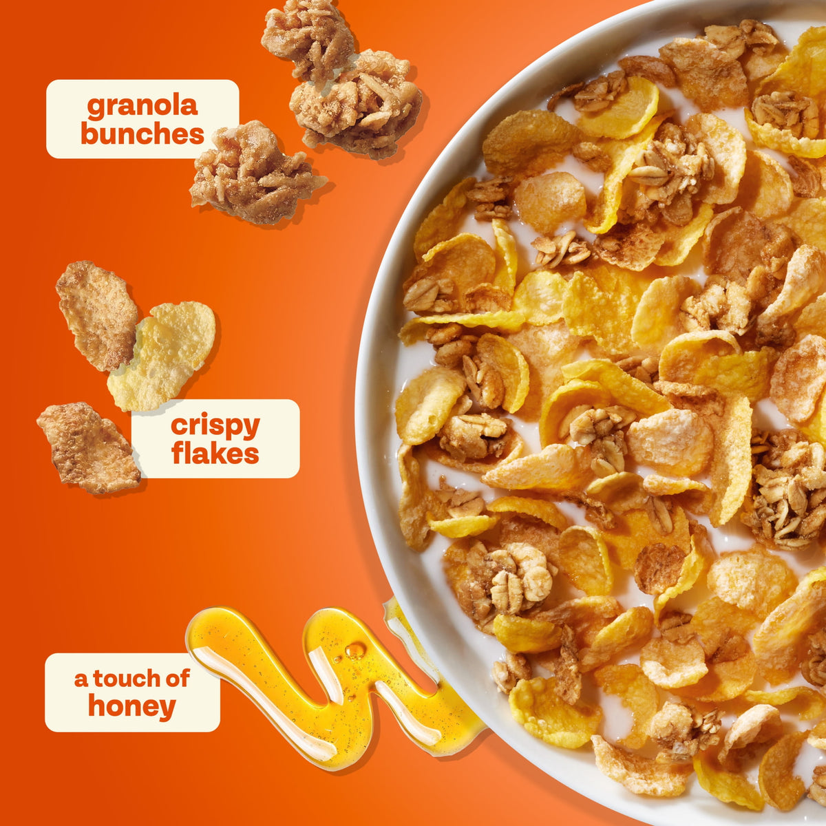 미국직구 허니번치스 of Oats Honey Roasted Breakfast Cereal, 18 oz Box