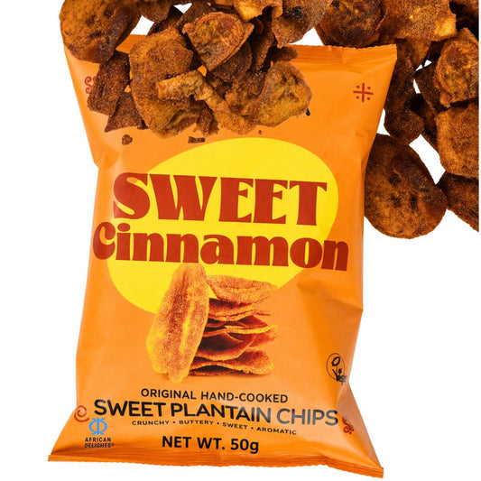 미국직구 African Delights Sweet 50g 3팩 / African Delights Sweet Cinnamon Plantain Chips, Pack of 3 (50g  1