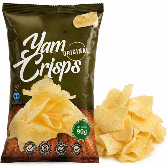 미국직구 African Delights Yam 90g 3팩 / African Delights Yam Chips, Original, Pack of 3 (90g Each) 1