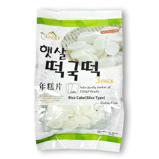 미국직구 Apexy Korean Tteokbokki 600g / Apexy Korean Tteokbokki Rice Cake Slice 600g | No MSG, Gluten-Fr 1