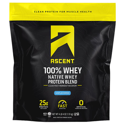 미국직구 Ascent 100% Whey / Ascent 100% Whey, Native Whey Protein Blend, Unflavored, 4.25 lbs 1