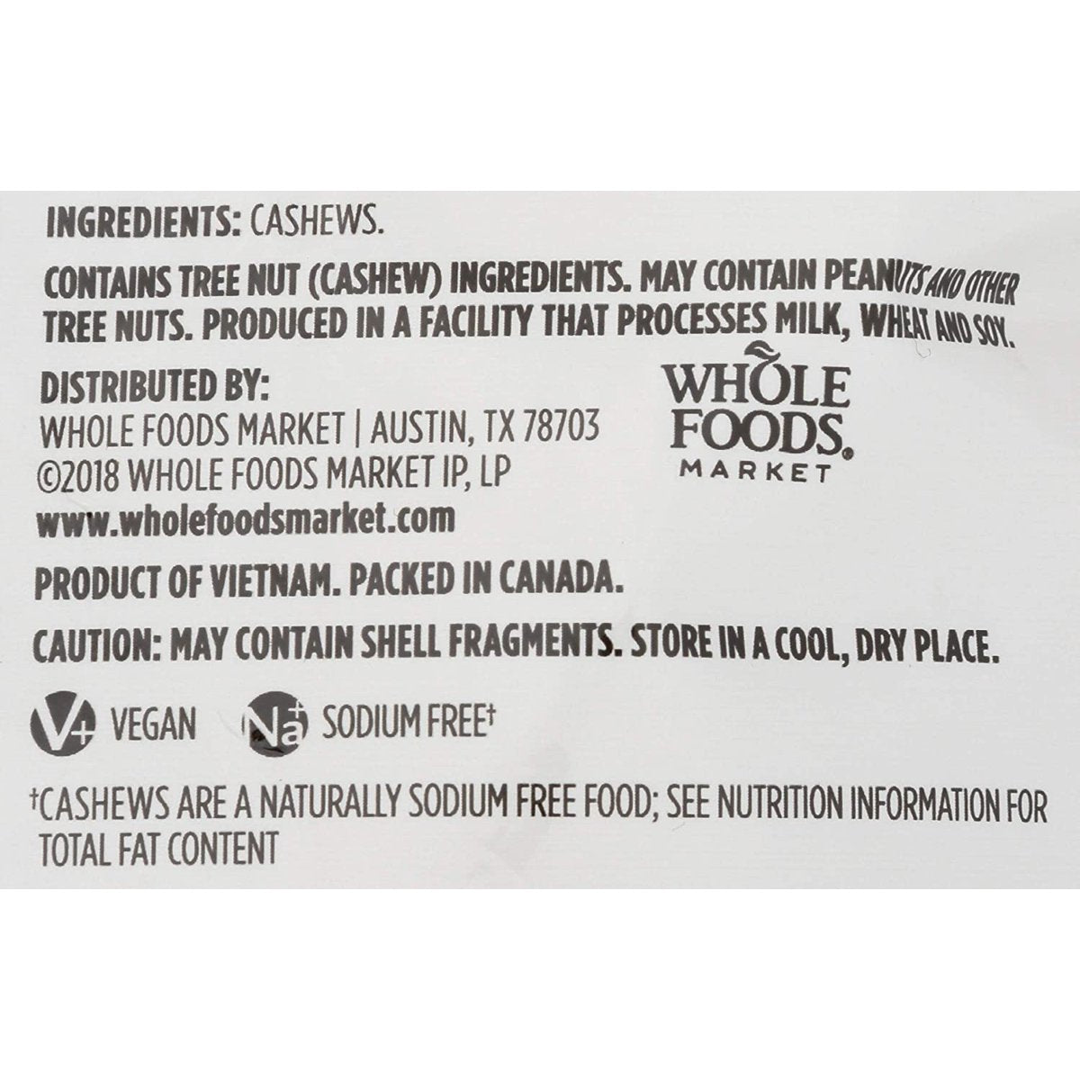 미국직구 365 by Whole 견과 680g / 365 by Whole Foods Market Cashews Unsalted and Unroasted, 1 Ba 2