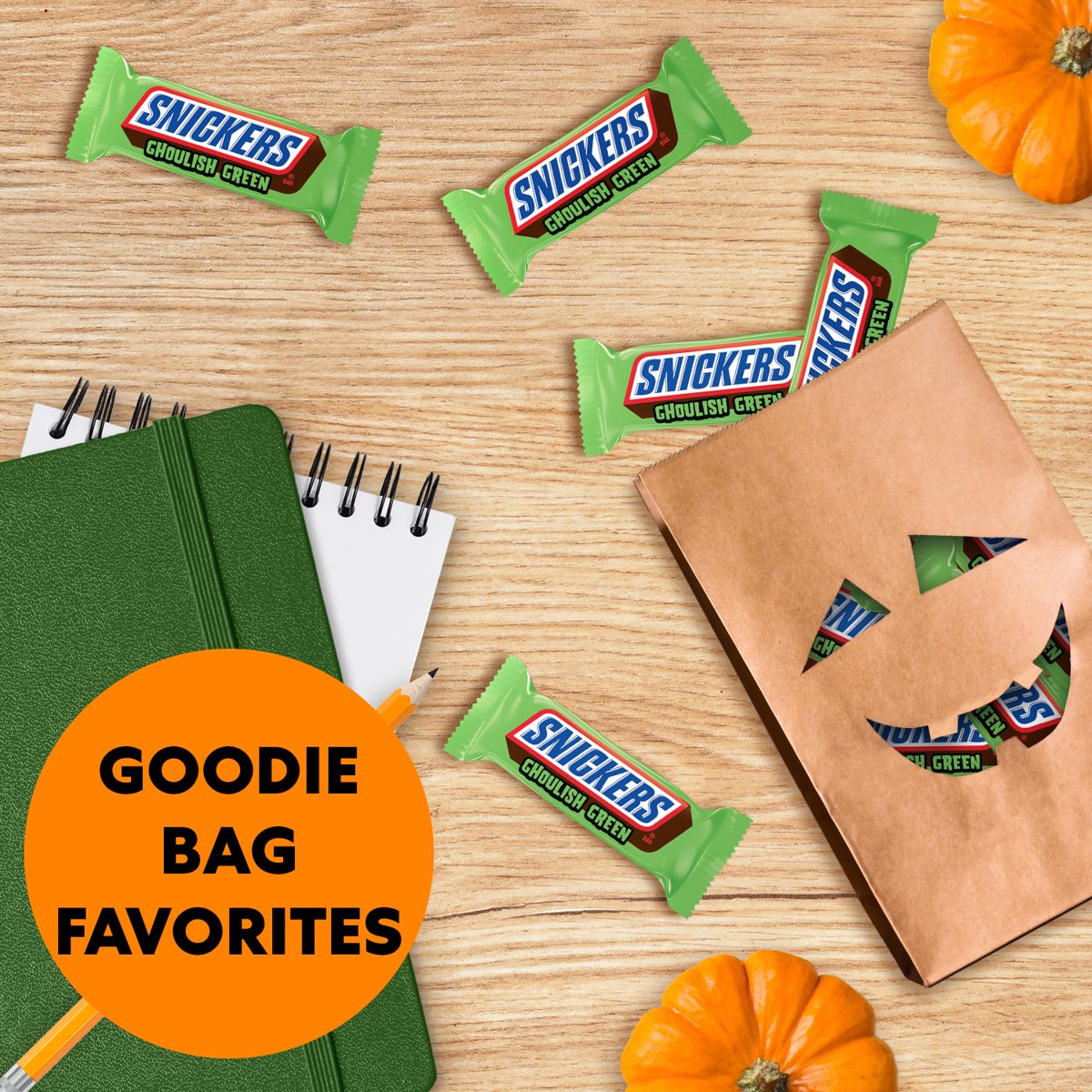미국직구 Snickers Ghoulish Green 초콜릿 189g 2팩 / Snickers Ghoulish Green Milk Chocolate Hallowee 4