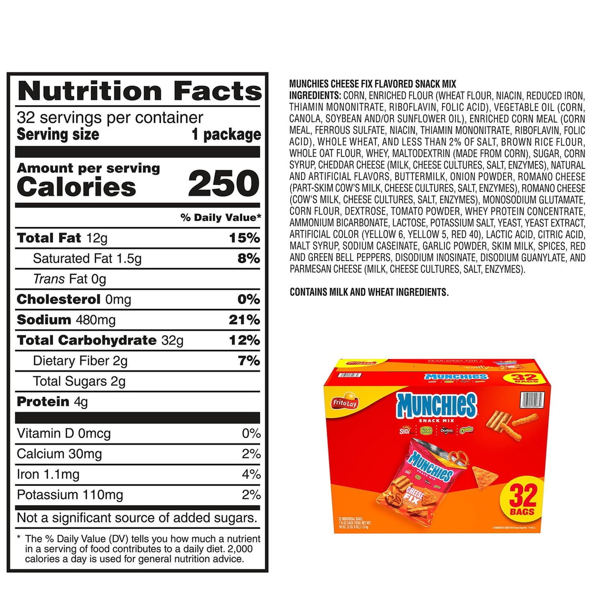 미국직구 Munchies Snack Mix 50g / Munchies Snack Mix Cheese Fix, 50g, 32 pk. 2
