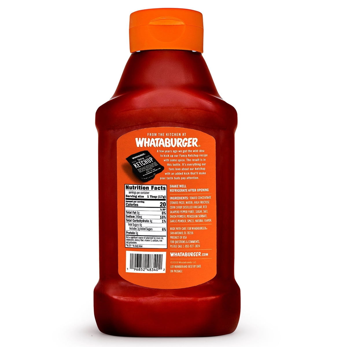 미국직구 Whataburger Spicy Ketchup 1.1kg / Whataburger Spicy Ketchup, 1.1kg, 2 pk. 2
