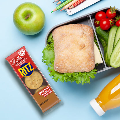 미국직구 리츠 Peanut Butter Sandwich Crackers, Lunch Snacks, 1.38 oz Snack Pack