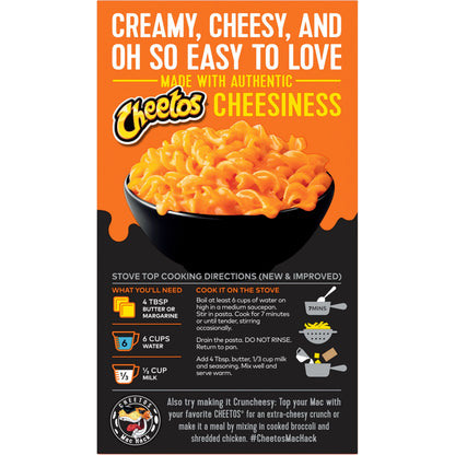 미국직구 치토스 Mac N Cheese Pasta with Flavored Sauce Bold & Cheesy Flavor, 5.9 oz Box