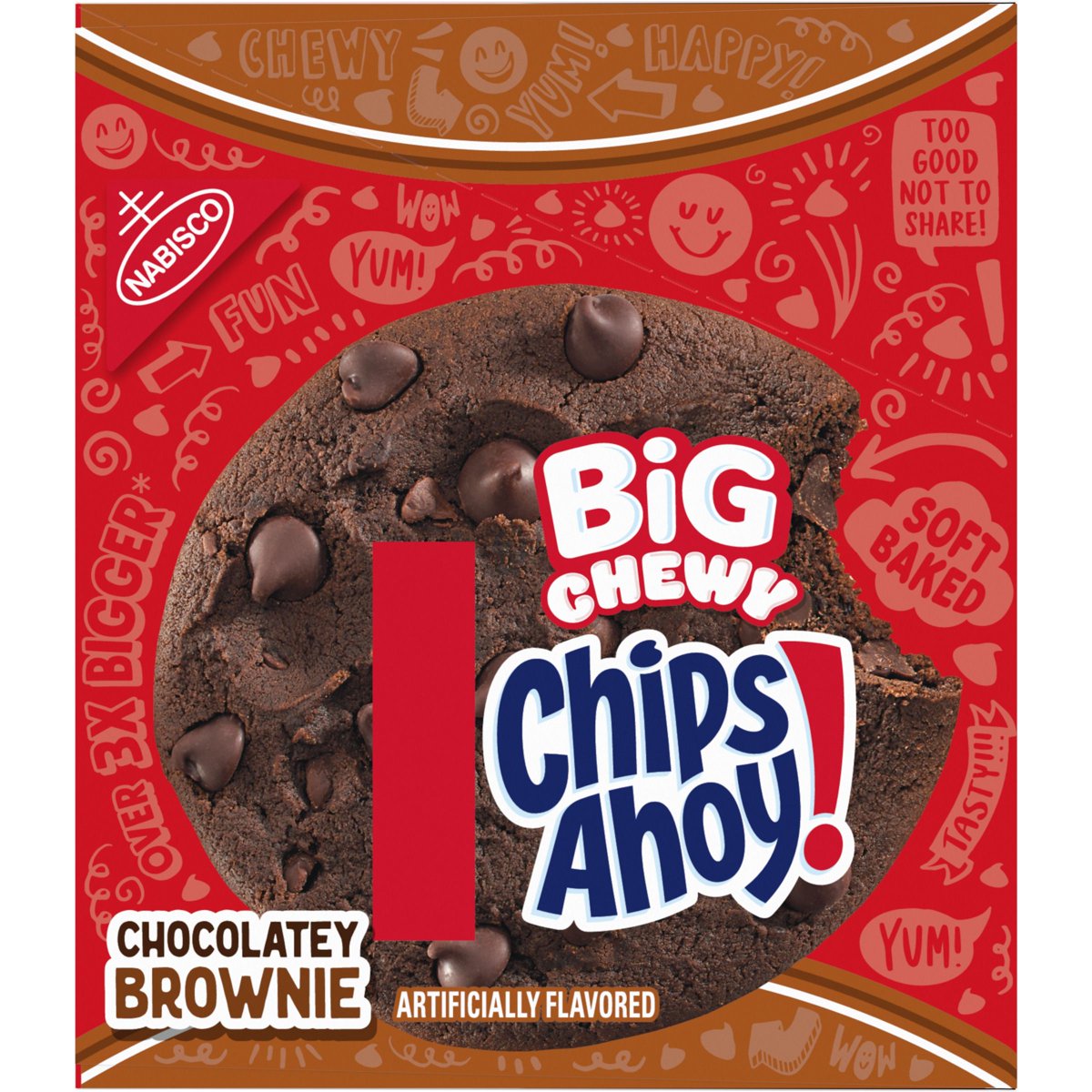미국직구 CHIPS AHOY CHEWY 과자 496g / CHIPS AHOY! CHEWY BROWNIE BIG COOKIES 496g 3