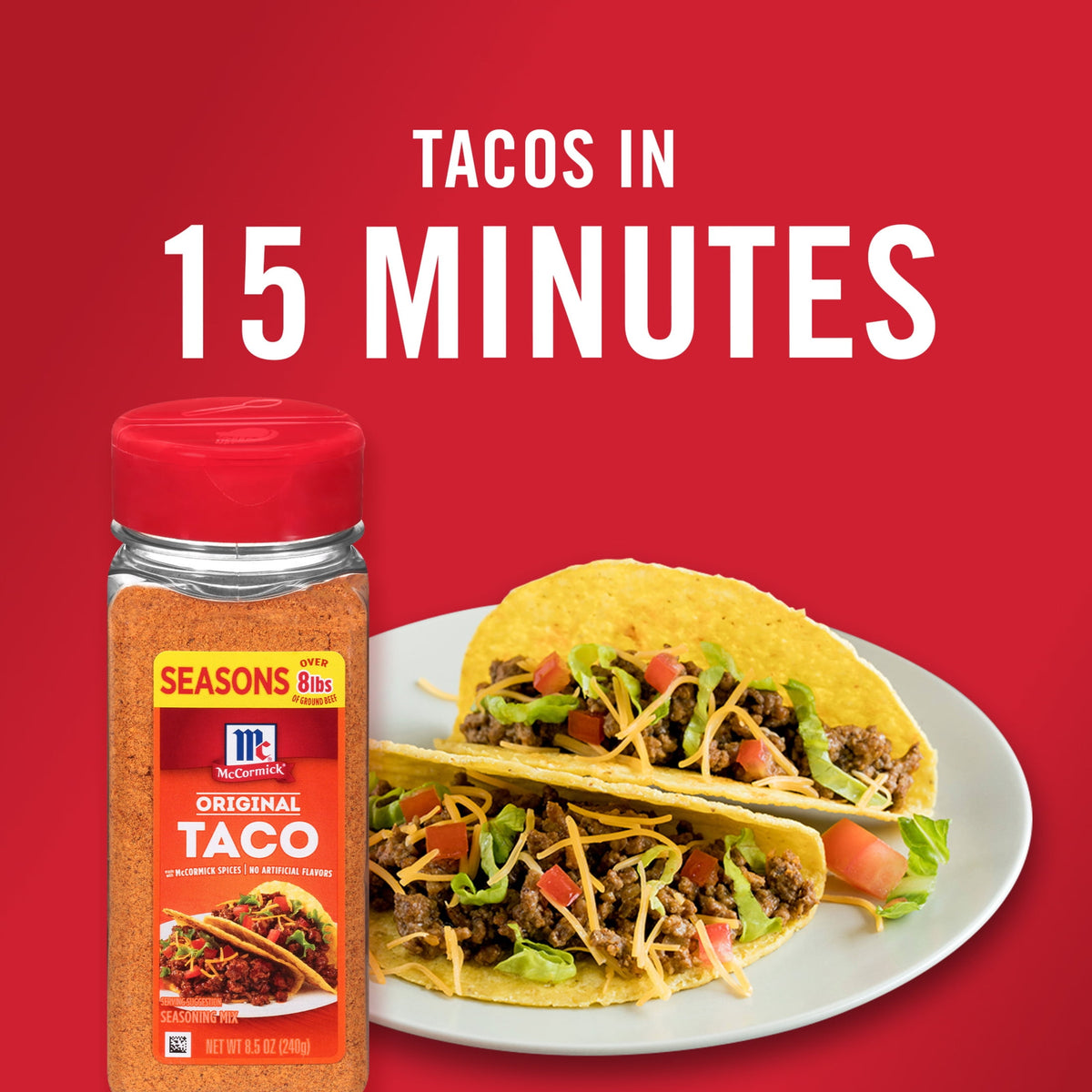 미국직구 맥코믹 Original Taco Seasoning Mix, 8.5 oz Bottle