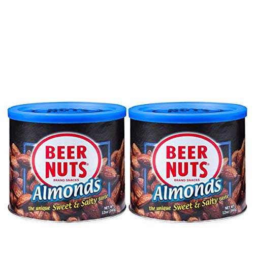 미국직구 Beer 견과 340g / Beer Nuts Sweet and Salty Almonds, 2 Cans x 340g Each, with Bybies Tra 4