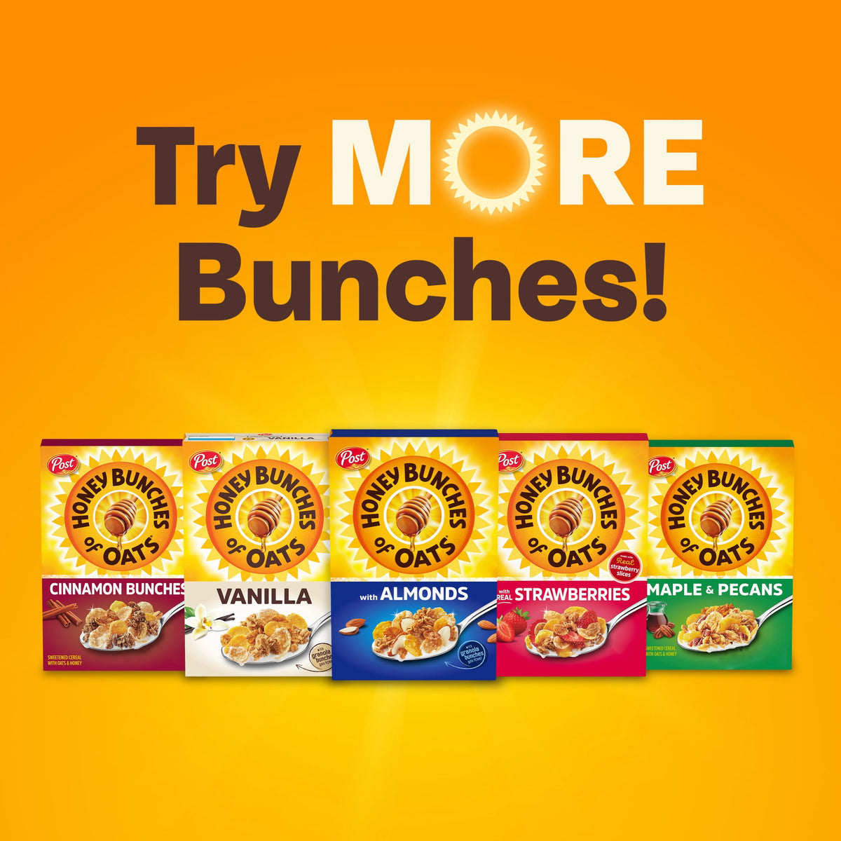 미국직구 허니번치스 of Oats Honey Roasted Breakfast Cereal, 18 oz Box