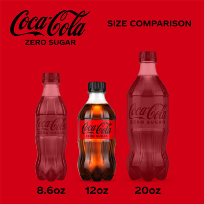 미국직구 코카콜라 Zero Sugar Soda Pop Bottles, 12 fl oz, 8 Pack