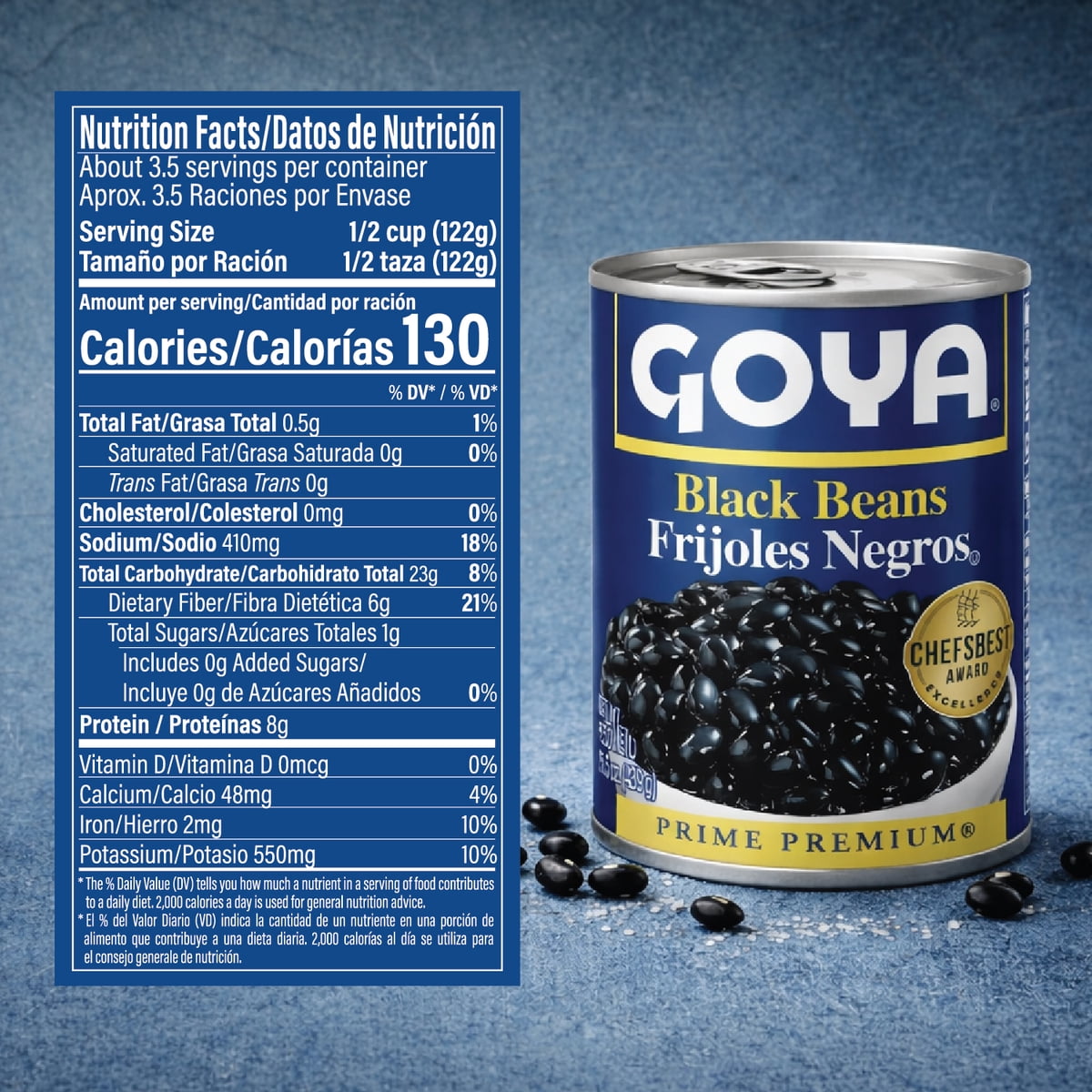 미국직구 GOYA Black Beans 439g 2팩 / GOYA Black Beans 439g Can, 2 Pack Bundle 2
